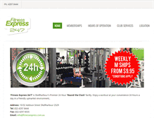 Tablet Screenshot of fitnessexpress.com.au